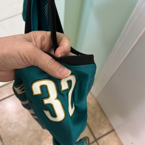 Jacksonville Jaguars reebok Prowler Throwback Custom Game Jersey - Teal - Picture 5 of 8